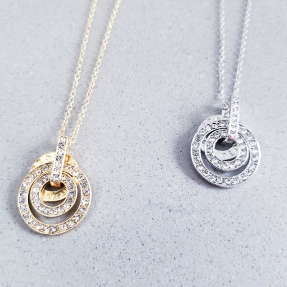 SILVER OR GOLD PENDANT NECKLACE - Picture 3 of 4